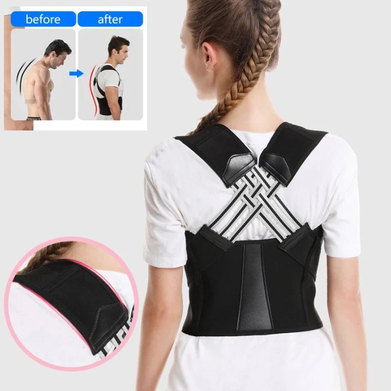 Adjustable Back Posture Corrector Belt Women / Men