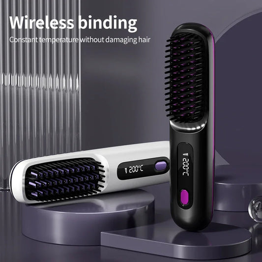 Electric LCD Usb Ceramic Heating Straight Hair