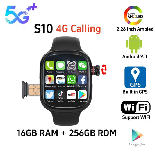 Smartwatch 4G Android 9.0 Sim card