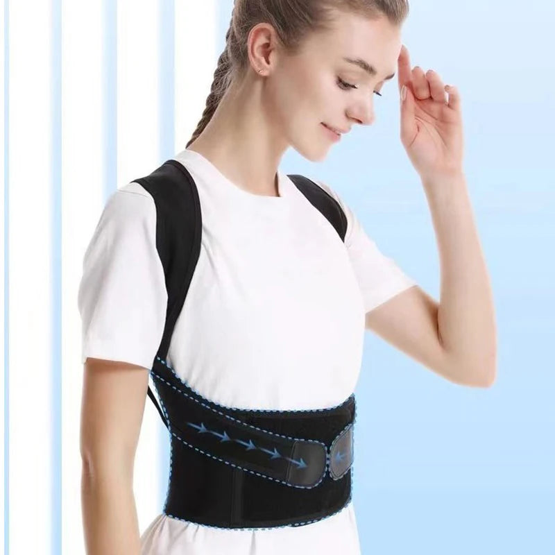 Adjustable Back Posture Corrector Belt Women / Men