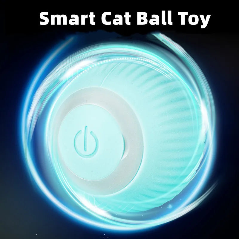 Pelota eléctrica para gatos con ruedas automáticas